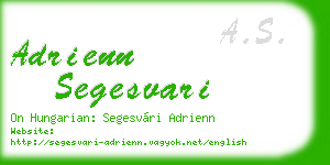 adrienn segesvari business card
